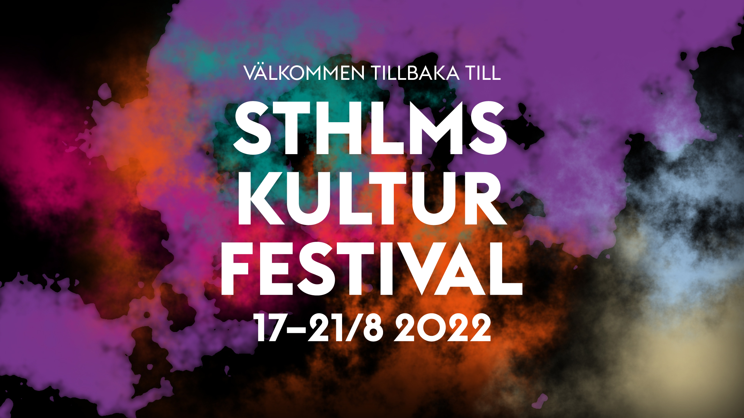Välkommen tillbaka till Stockholms Kulturfestival!